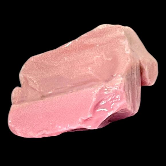 Pink Swirl Art Glass Cullet Glowing Manganese Slag Glass #5GL46 - Picture 3 of 7